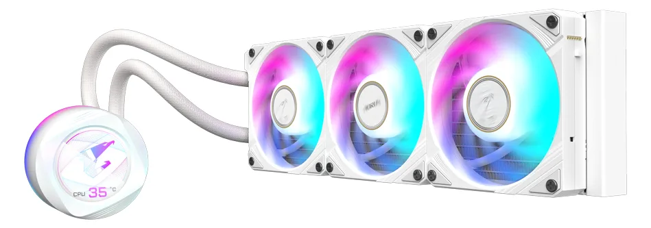 Gigabyte AORUS WATERFORCE X II 360 ICE - Prozessor-Flüssigkeitskühlsystem - (für: AM4, TR4, LGA1200, LGA1700, AM5), Ansicht 3