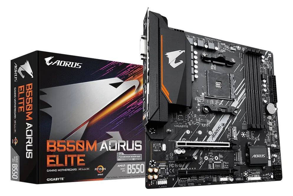 Gigabyte B550M AORUS ELITE - 1.0 - Motherboard - micro ATX - Socket AM4 - AMD B550 Chipsatz, Ansicht 5