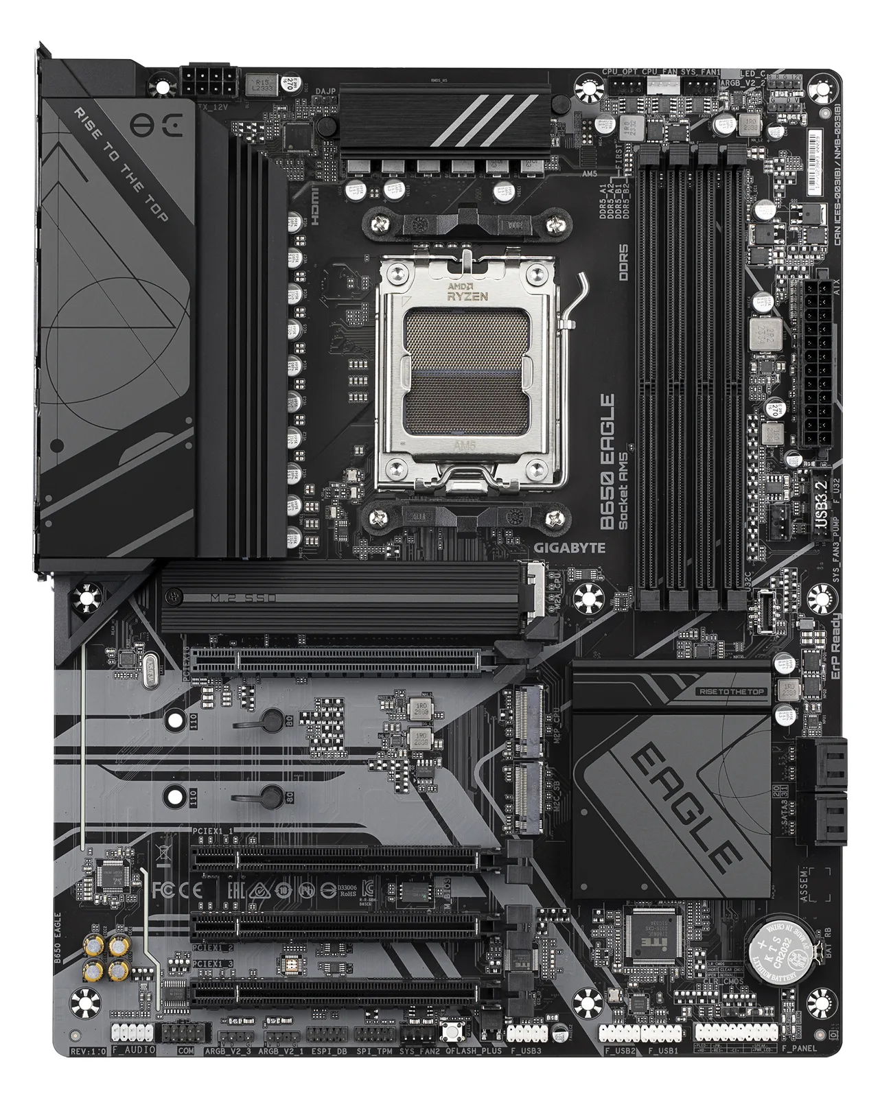 Gigabyte B650 EAGLE - Motherboard - ATX - Socket AM5 - AMD B650 Chipsatz - USB 3.2 Gen 1, USB 3.2 Gen 2, Ansicht 2