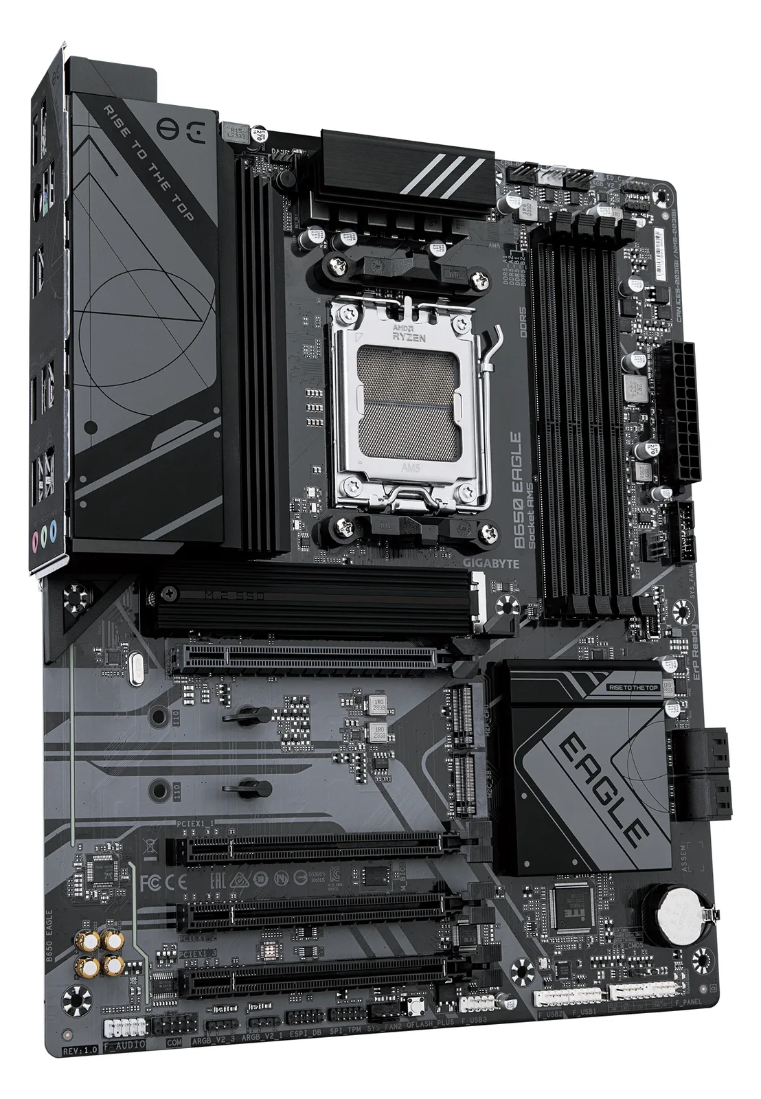 Gigabyte B650 EAGLE - Motherboard - ATX - Socket AM5 - AMD B650 Chipsatz - USB 3.2 Gen 1, USB 3.2 Gen 2, Ansicht 3