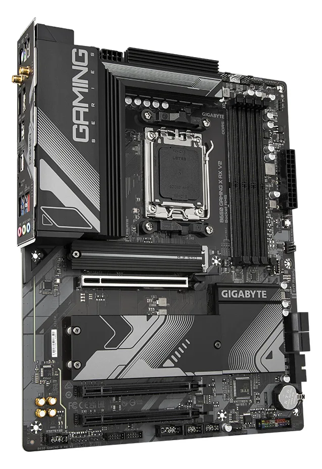 Gigabyte B650 GAMING X AX V2 - 1.X - Motherboard - ATX - Socket AM5 - AMD B650 Chipsatz - USB 3.2 Gen 1, USB 3.2 Gen 2, Ansicht 4