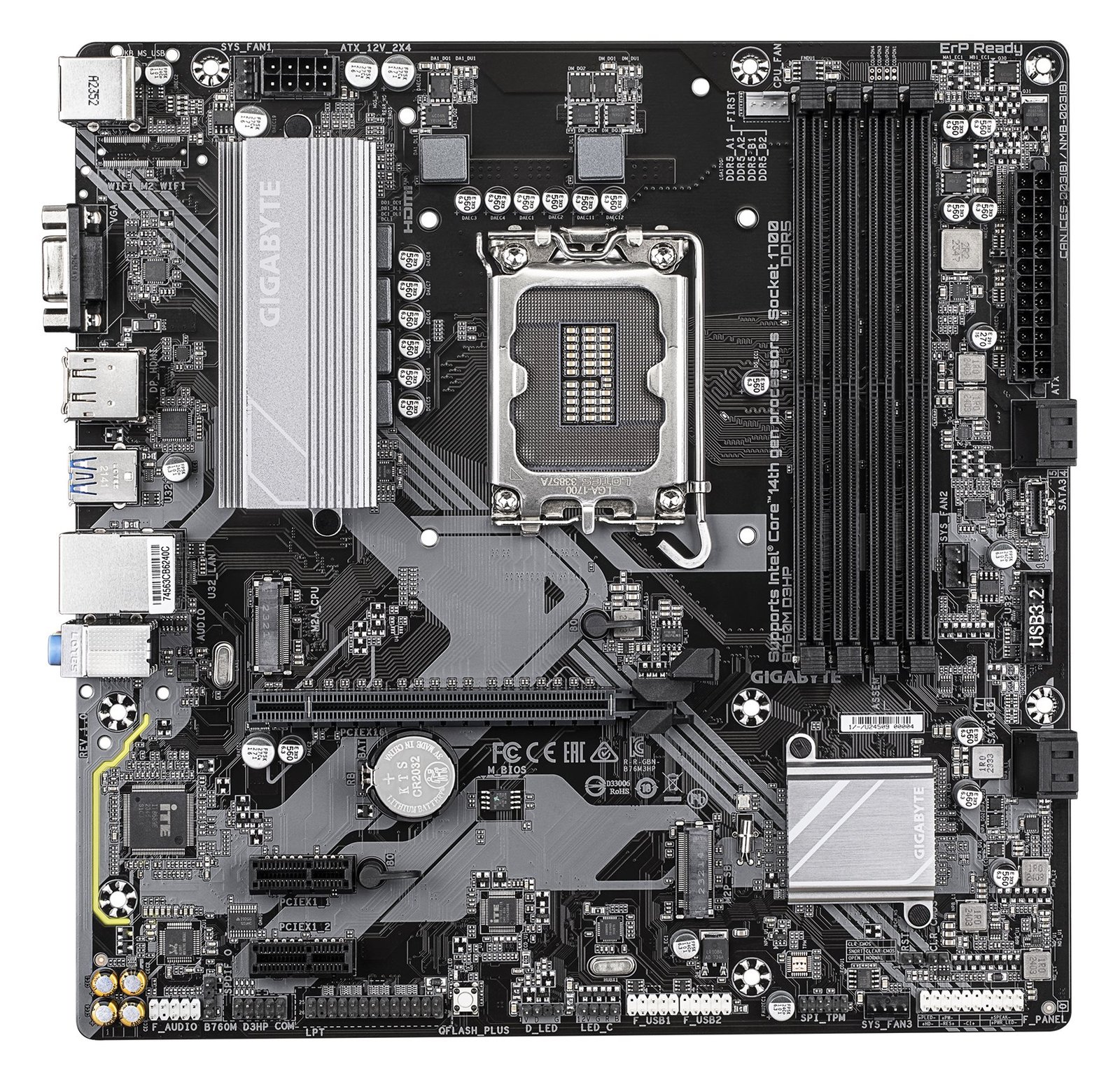 Gigabyte B760M D3HP - Motherboard - micro ATX - LGA1700-Sockel - B760 Chipsatz - USB-C 3.2 Gen 1, USB 3.2 Gen 1 von LumaTech