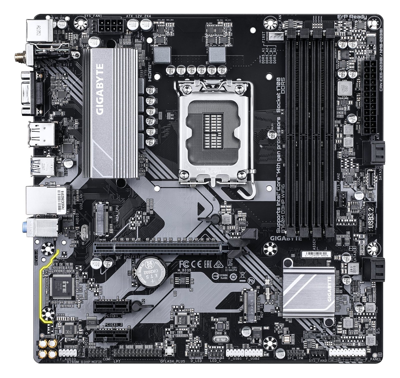 Gigabyte B760M D3HP WIFI6 - Motherboard - micro ATX - LGA1700-Sockel - B760 Chipsatz - (CPU erforderlich) von LumaTech
