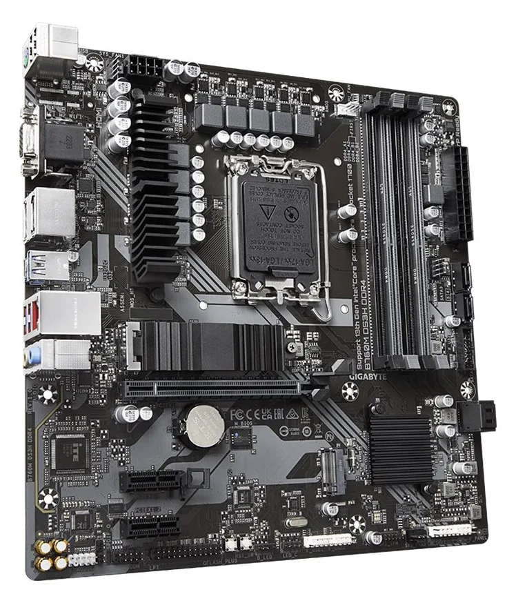 Gigabyte B760M DS3H DDR4 - 1.0 - Motherboard - micro ATX - LGA1700-Sockel - B760 Chipsatz, Ansicht 3