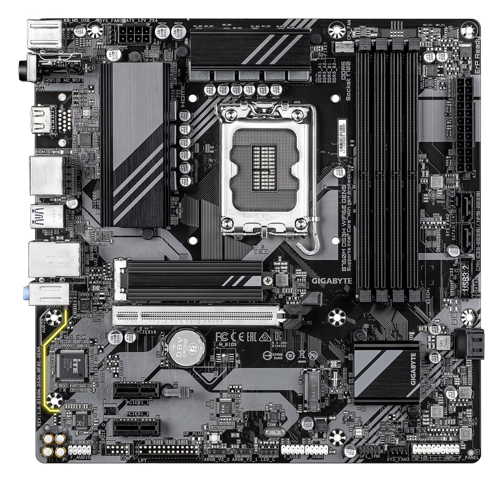 Gigabyte B760M DS3H WIFI6E GEN5 - Motherboard - micro ATX - LGA1700-Sockel - B760 Chipsatz - USB 3.2 Gen 1… von LumaTech