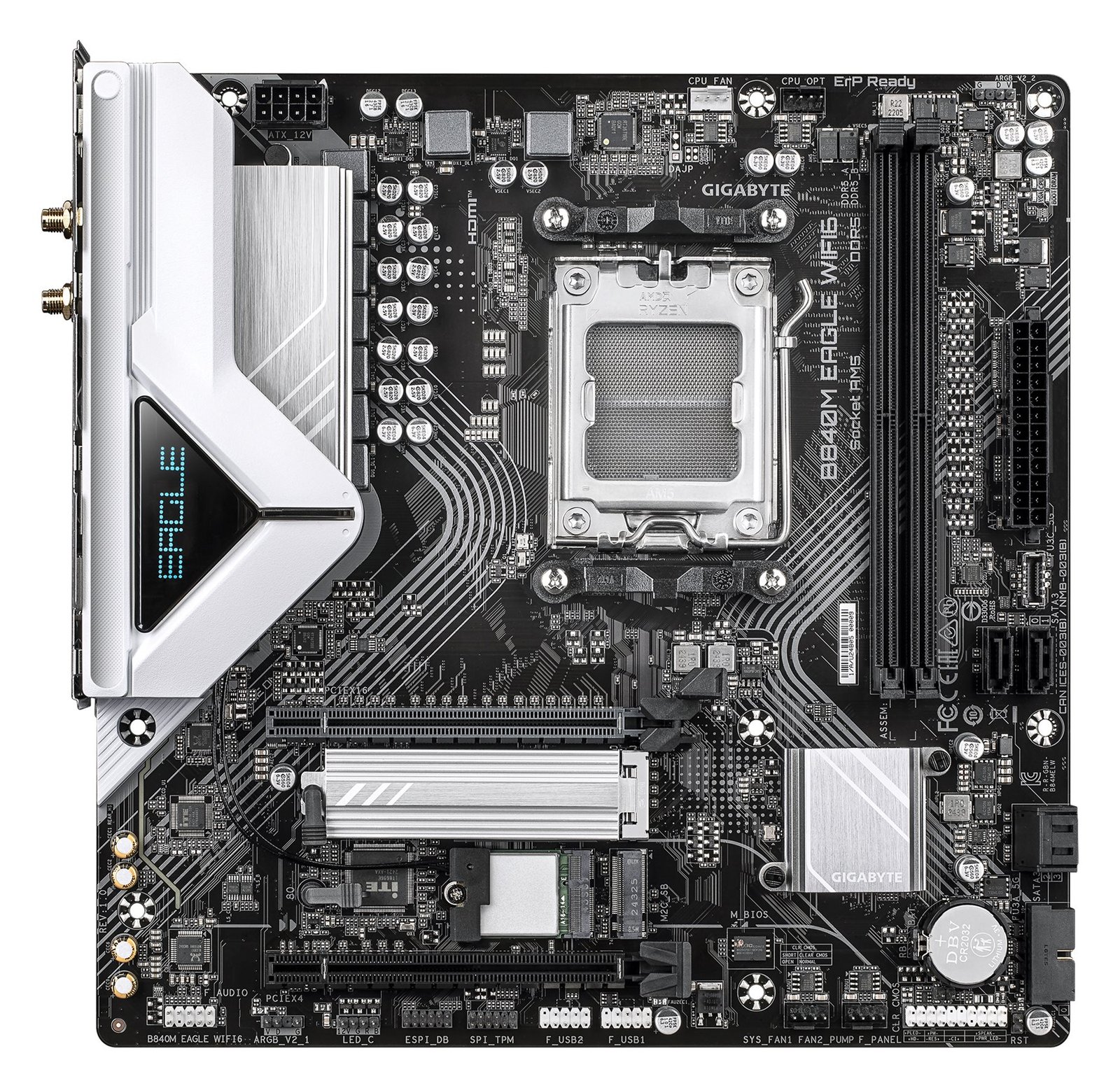 Gigabyte B840M EAGLE WIFI6 - Motherboard - micro ATX - Socket AM5 - AMD B840 Chipsatz - USB-C 3.2 Gen 1, USB 3.2 Gen 1 von LumaTech