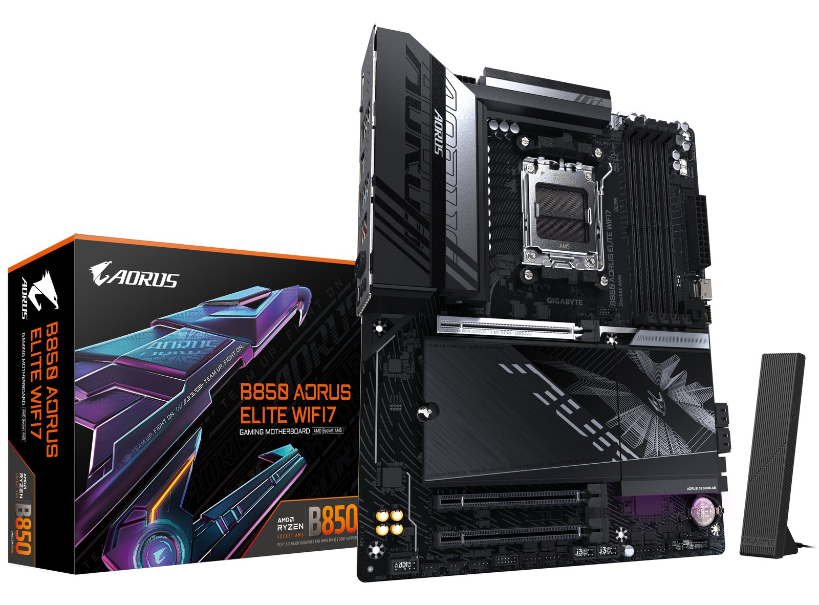 Gigabyte B850 AORUS ELITE WF7 ATX Mainboard - AM5 - DDR5 von LumaTech