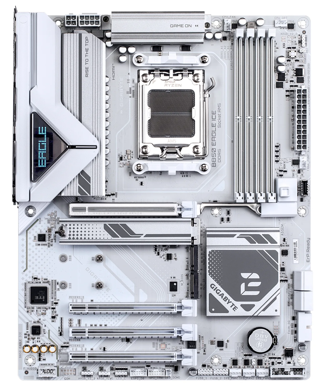 Gigabyte B850 EAGLE ICE - Motherboard - ATX - Socket AM5 - AMD B850 Chipsatz - USB-C 3.2 Gen 1, USB 3.2 Gen 2…, Ansicht 2