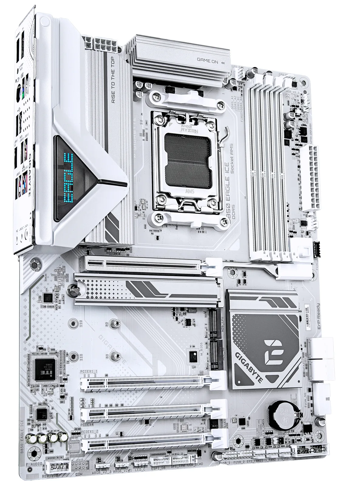 Gigabyte B850 EAGLE ICE - Motherboard - ATX - Socket AM5 - AMD B850 Chipsatz - USB-C 3.2 Gen 1, USB 3.2 Gen 2…, Ansicht 3