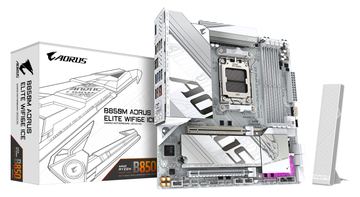 Gigabyte B850M AORUS ELITE WF6E ICE mATX Mainboard - AM5 - DDR5 von LumaTech
