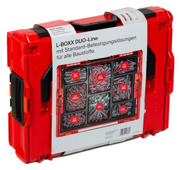 fischer L-BOXX - Rund - 400 x DuoPower 6 x 30 - 80 x DuoPower 6 x 50 - 170 x DuoPower 8 x 40... - 833 Stück(e) von LumaTech