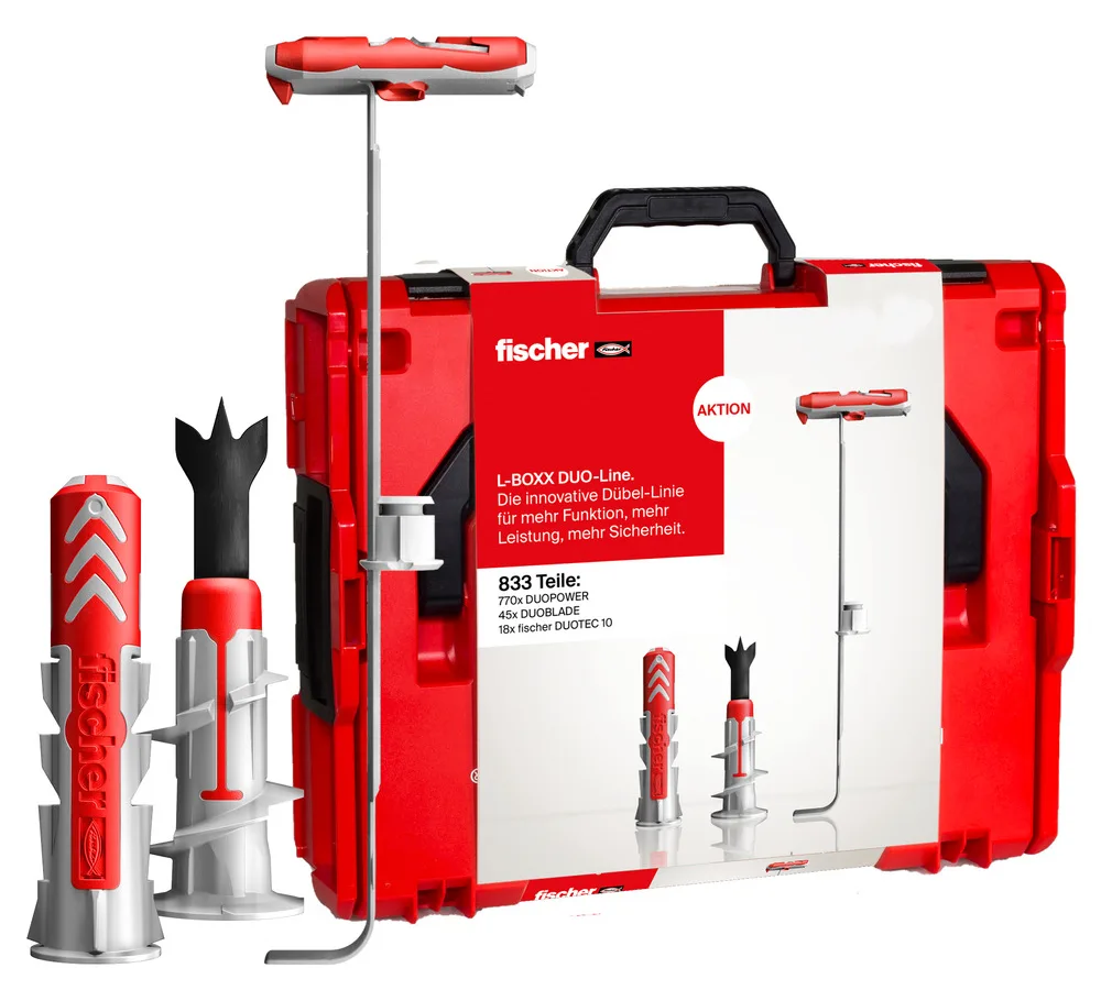fischer L-BOXX - Rund - 400 x DuoPower 6 x 30 - 80 x DuoPower 6 x 50 - 170 x DuoPower 8 x 40... - 833 Stück(e), Ansicht 3