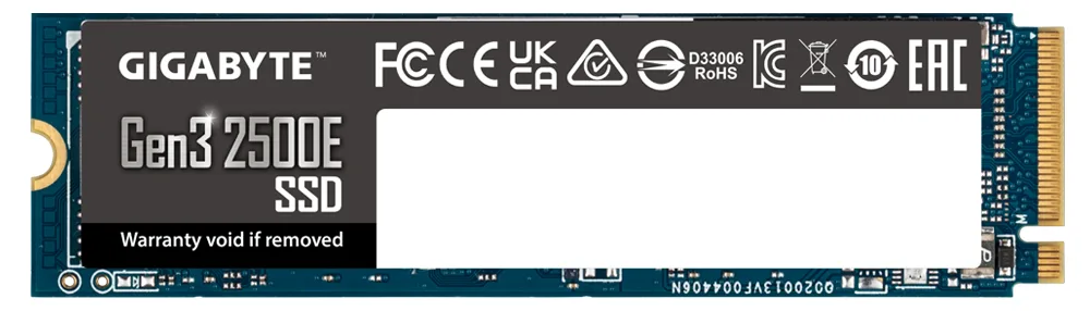 Gigabyte Gen3 2500E - SSD - 500 GB - intern - M.2 2280 - PCIe 3.0 x4 (NVMe), Ansicht 2