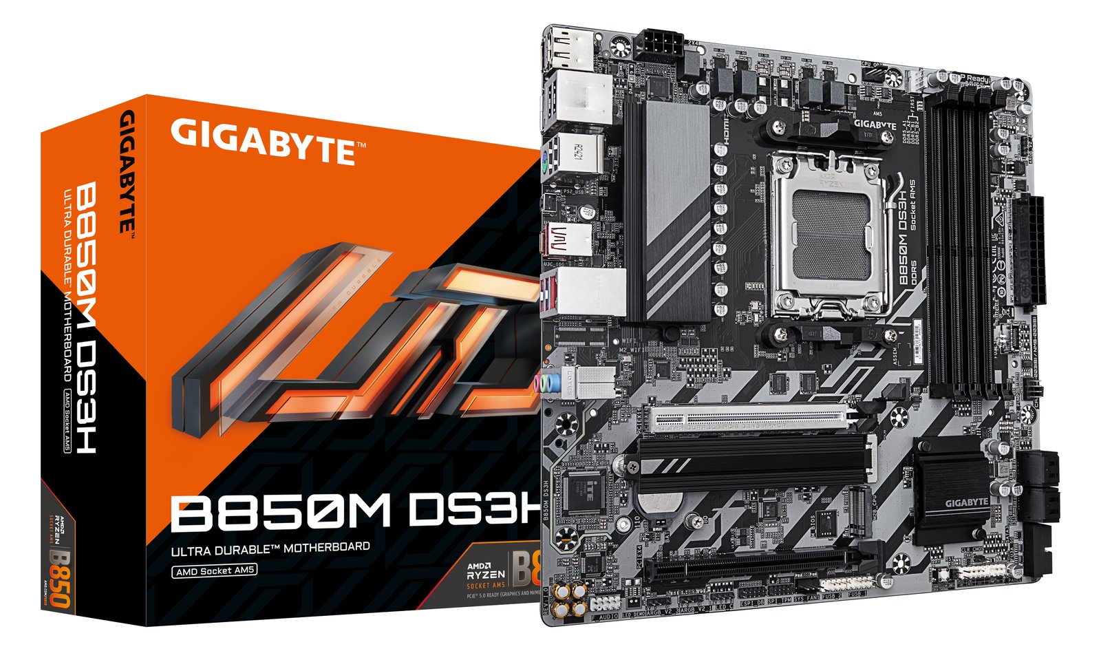 Gigabyte GIGA B850M DS3H AM5/DDR5/µATX - Mainboard - AMD Sockel AM5 (Ryzen Zen4) von LumaTech