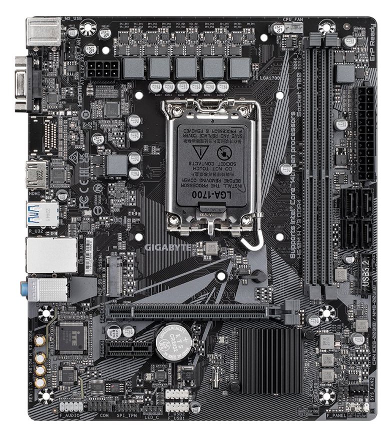 Gigabyte H610M H V3 DDR4 - 1.0 - Motherboard - micro ATX - LGA1700-Sockel - H610 Chipsatz - USB 3.2 Gen 1 - Gigabit LAN von LumaTech