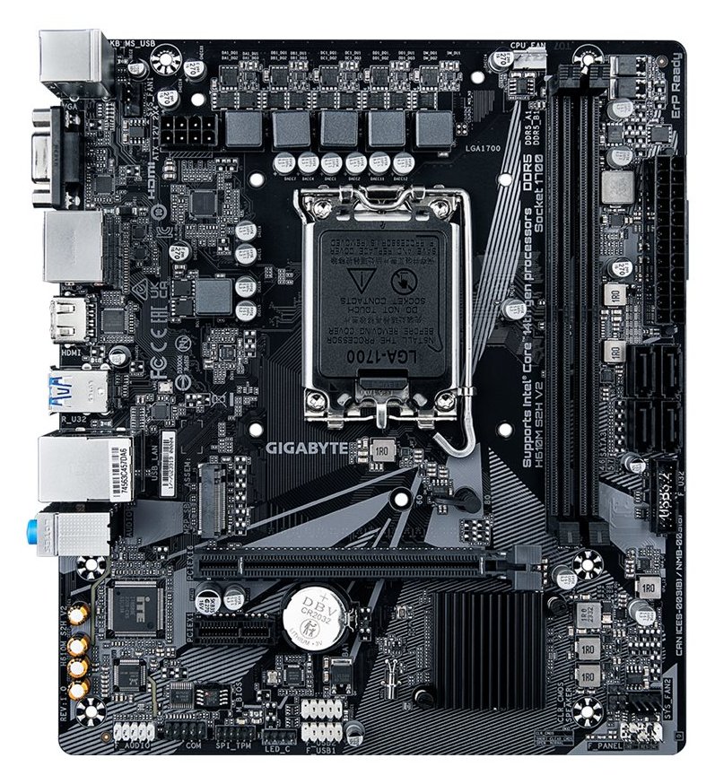 Gigabyte H610M S2H V2 DDR4 - 1.0 - Motherboard - micro ATX - LGA1700-Sockel - H610 Chipsatz - USB 3.2 Gen 1 von LumaTech