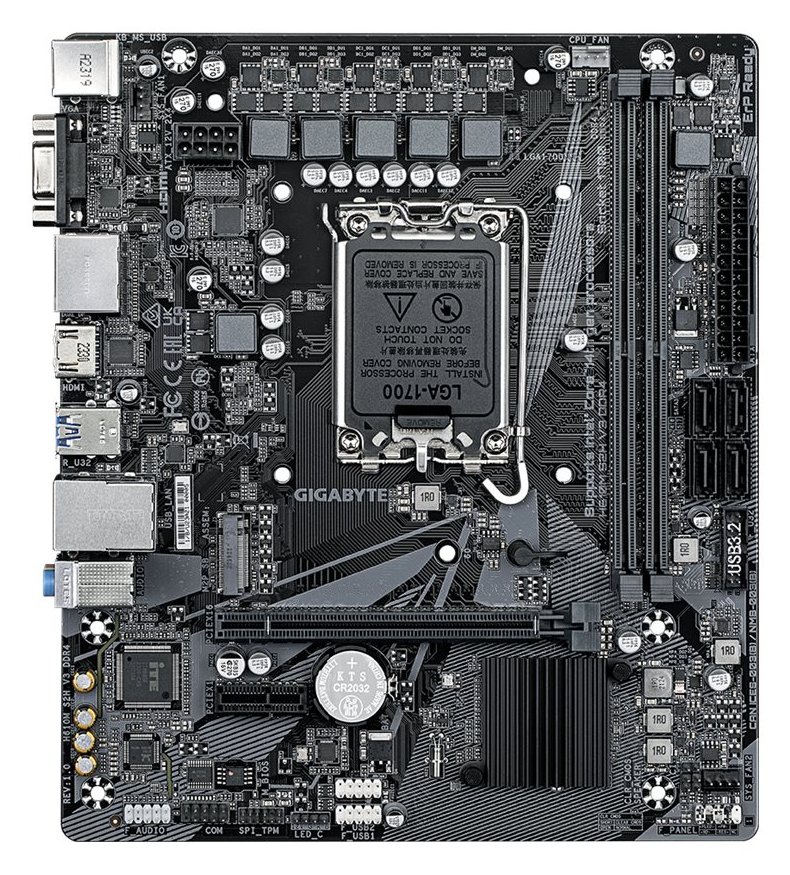 Gigabyte H610M S2H V3 DDR4 - 1.0 - Motherboard - micro ATX - LGA1700-Sockel - H610 Chipsatz - USB 3.2 Gen 1 von LumaTech