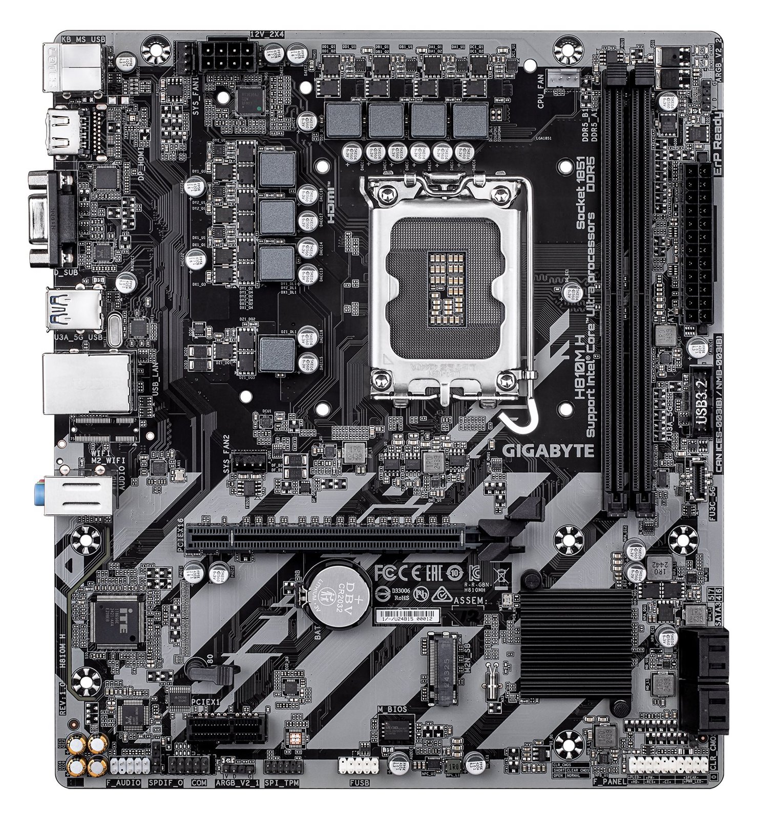 Gigabyte H810M H H810 S1851 mATX DDR5 - Mainboard - Intel H810 von LumaTech