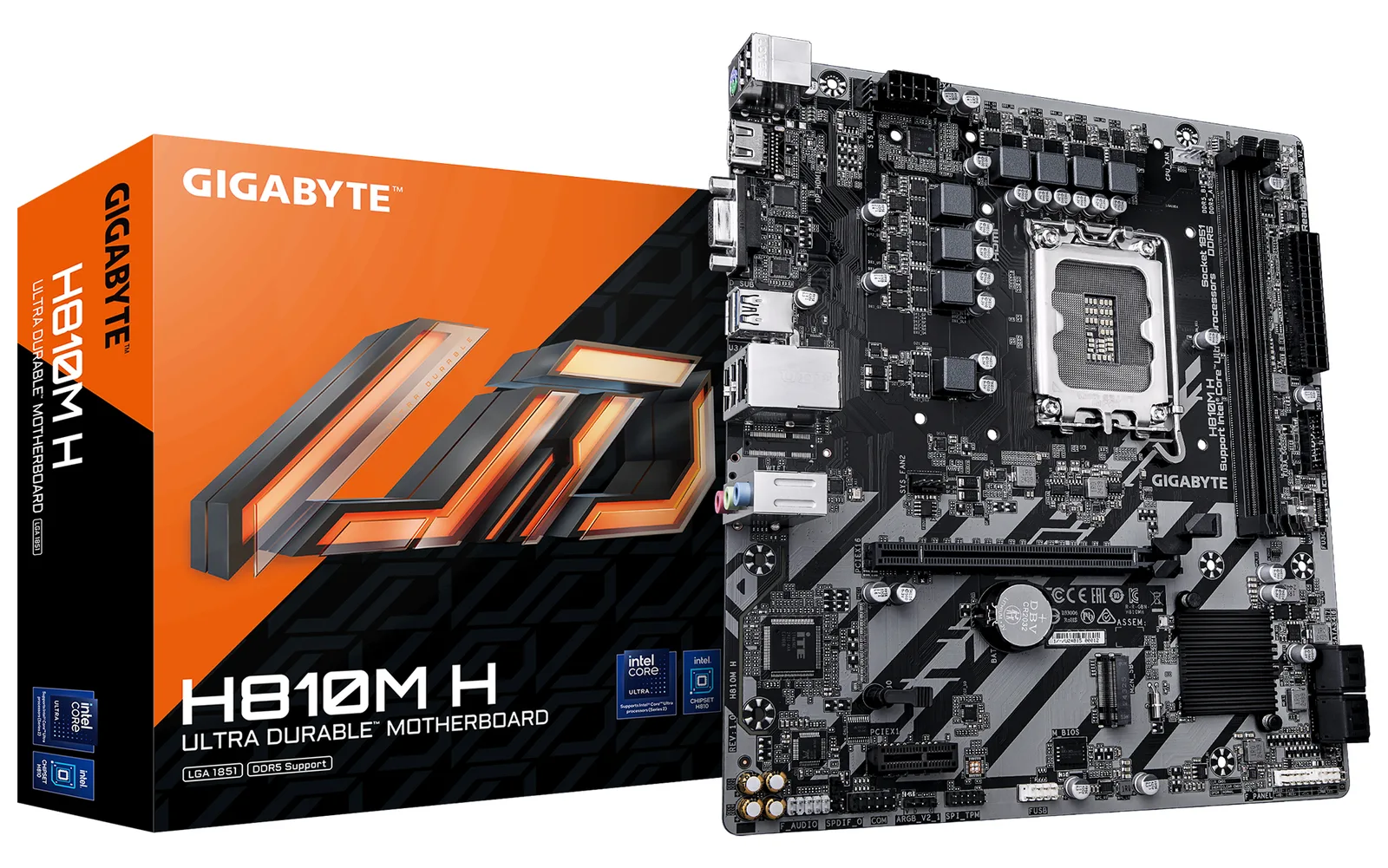 Gigabyte H810M H H810 S1851 mATX DDR5 - Mainboard - Intel H810, Ansicht 2