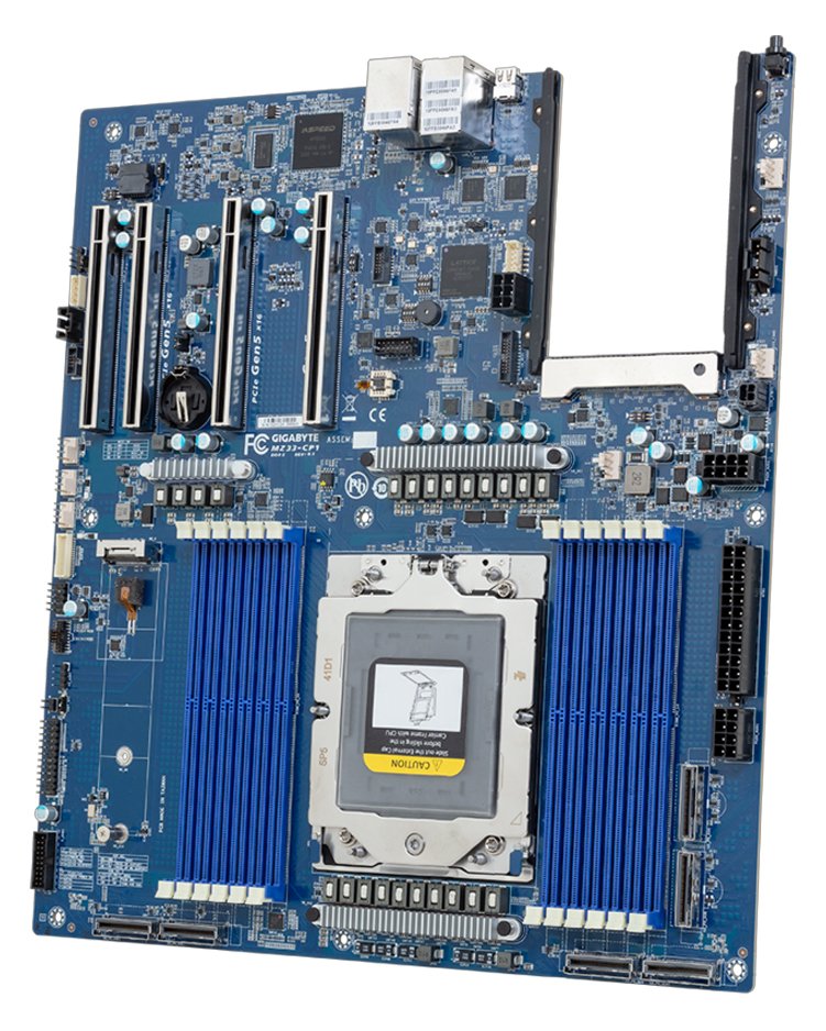 Gigabyte Mainboard MZ33-CP1 Rev. 3.x E-ATX Sockel SP5 Single - Mainboard - E-ATX von LumaTech