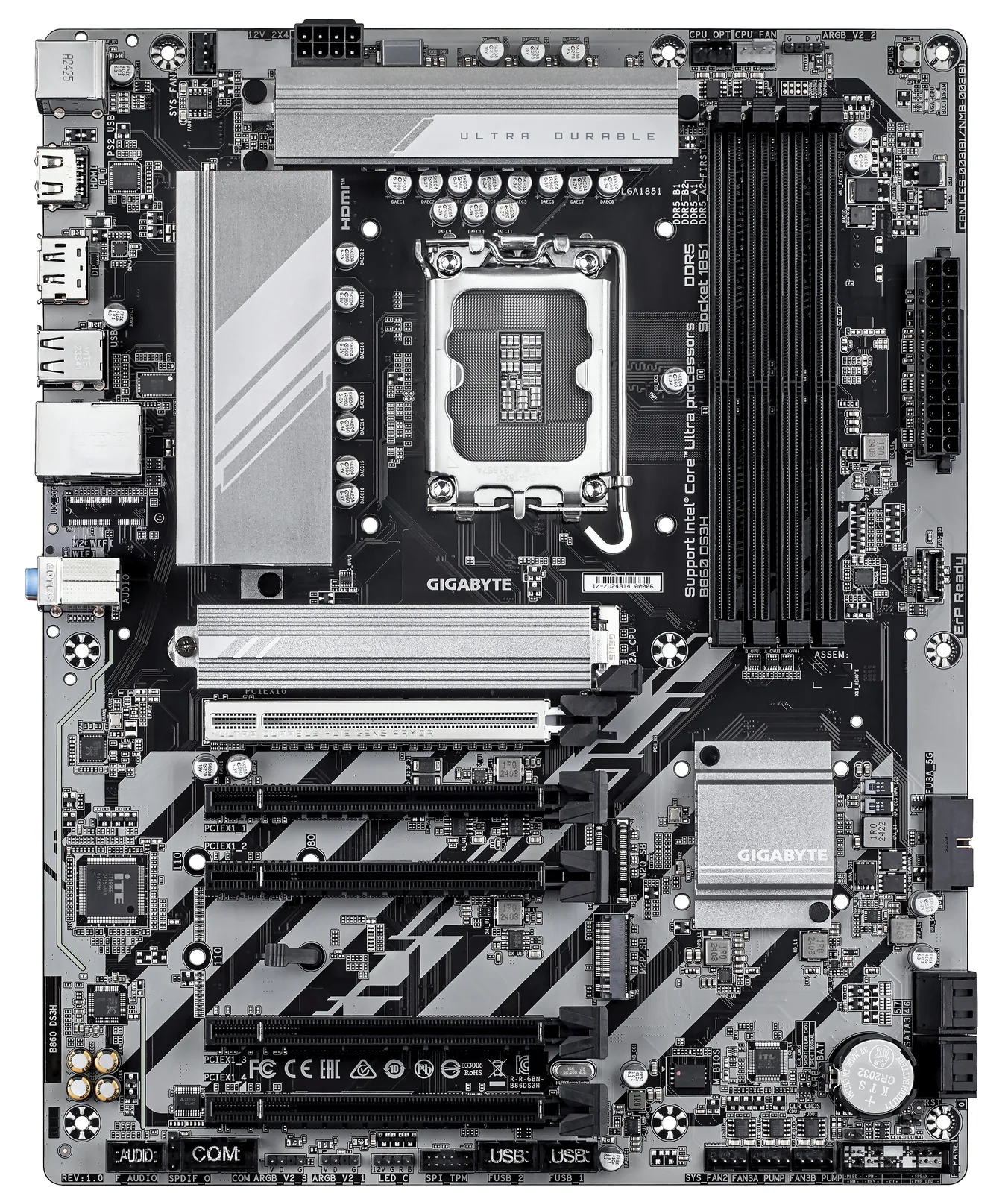 Gigabyte MB GBT Intel 1851 B860 DS3H - ATX - USB 3.2, Ansicht 2