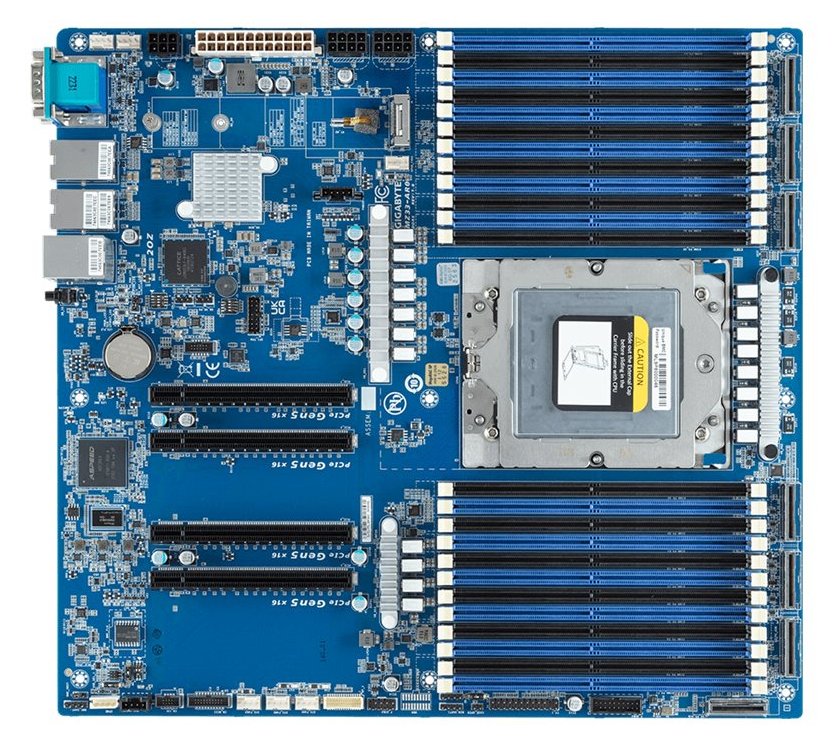 Gigabyte MZ33-AR0 - 1.0 - Motherboard - E-ATX EPYC 9004 Series - LGA6096 Socket von LumaTech
