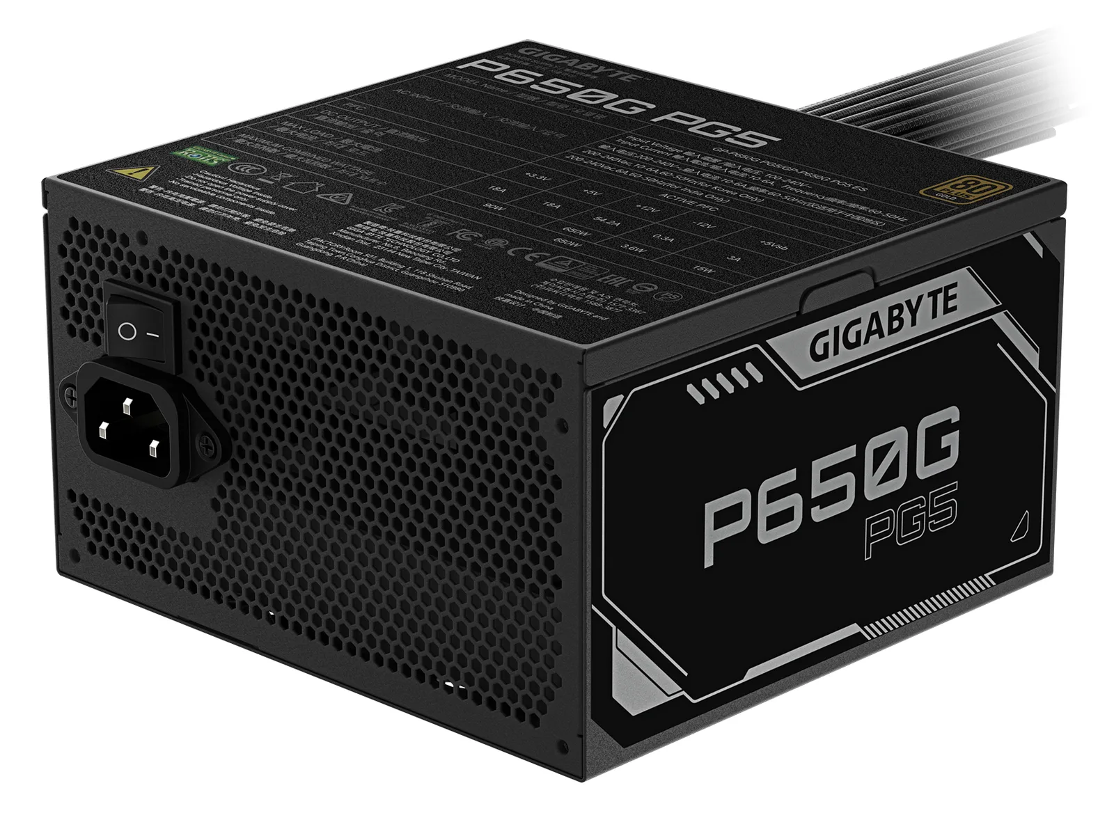Gigabyte P650G - Netzteil (intern) - ATX12V 3.1/ EPS12V, Ansicht 4