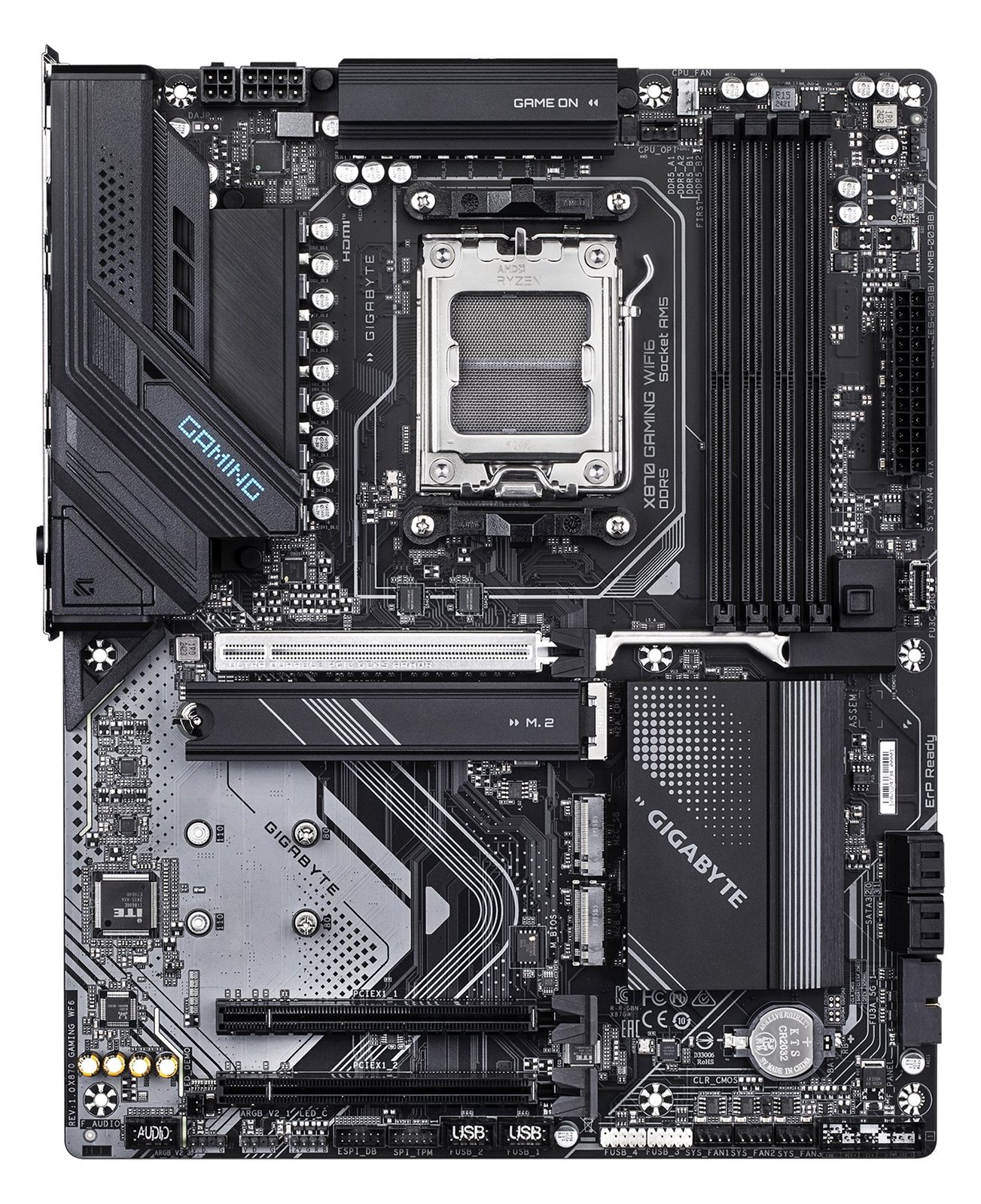 Gigabyte X870 GAMING WIFI6 - Motherboard - ATX - Socket AM5 - AMD X870 Chipsatz - USB4, USB 3.2 Gen 2, USB 3.2 Gen 1 von LumaTech