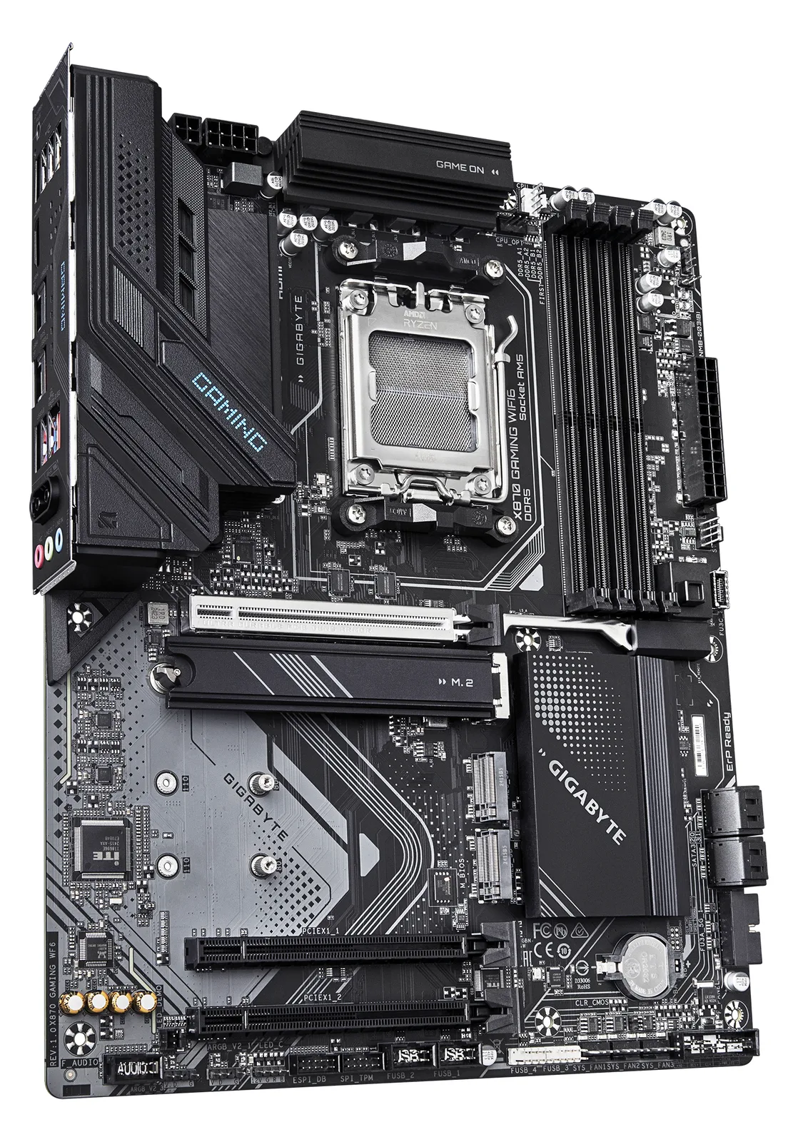 Gigabyte X870 GAMING WIFI6 - Motherboard - ATX - Socket AM5 - AMD X870 Chipsatz - USB4, USB 3.2 Gen 2, USB 3.2 Gen 1, Ansicht 3