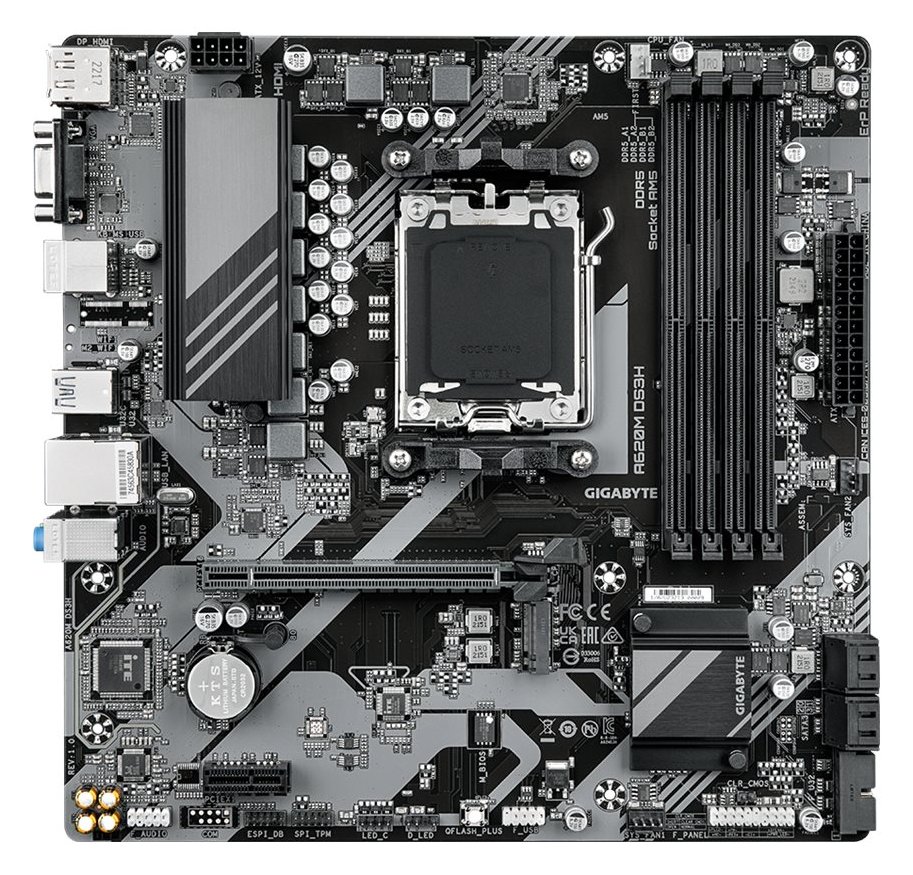 Gigabyte A620M DS3H - 1.0 - Motherboard - micro ATX - Socket AM5 - AMD A620 Chipsatz von LumaTech