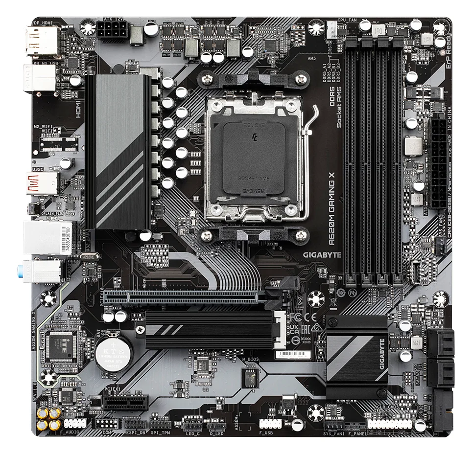 Gigabyte A620M GAMING X - Motherboard - micro ATX - Socket AM5 - AMD A620 Chipsatz, Ansicht 2