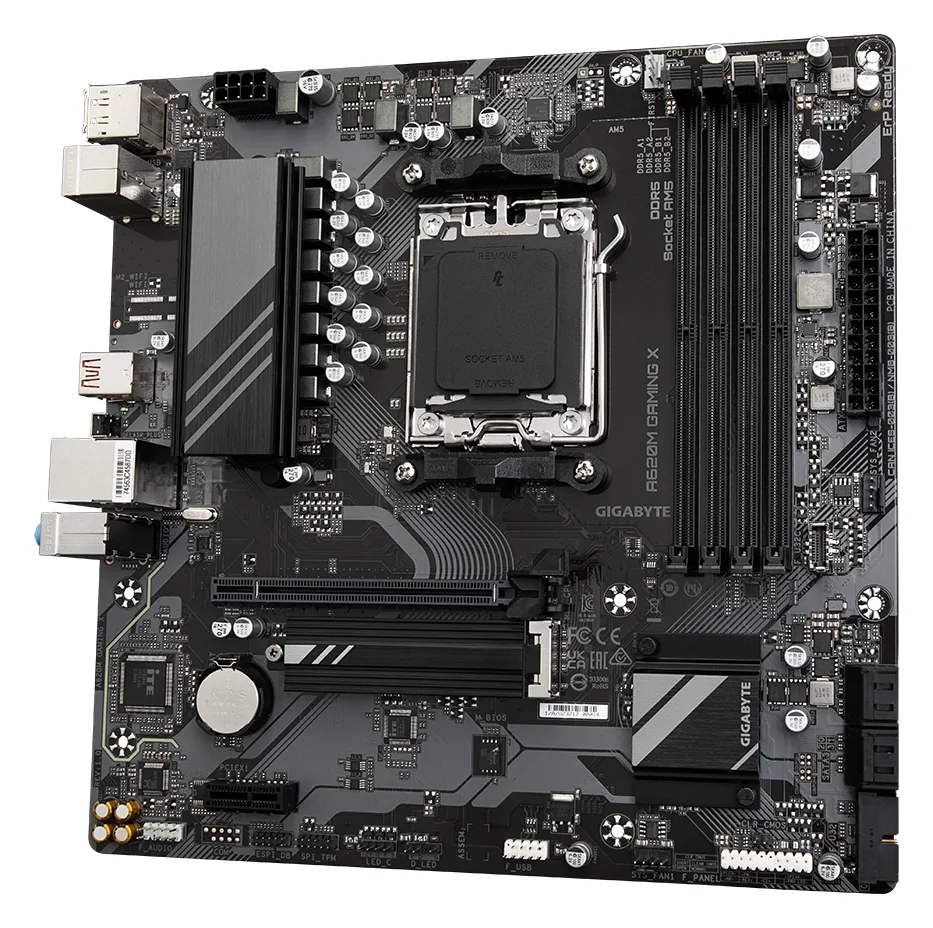 Gigabyte A620M GAMING X - Motherboard - micro ATX - Socket AM5 - AMD A620 Chipsatz, Ansicht 3