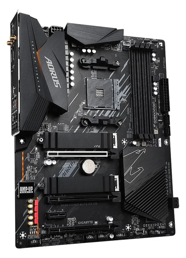 Gigabyte B550 AORUS ELITE AX - 1.0 - Motherboard - ATX - Socket AM4 - AMD B550 Chipsatz, Ansicht 3