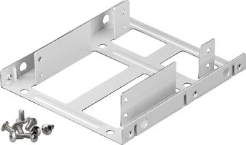 Goobay Einbaurahmen f. Festplatte 2.5'' auf 3.5'' Gehäuseschacht silber von LumaTech