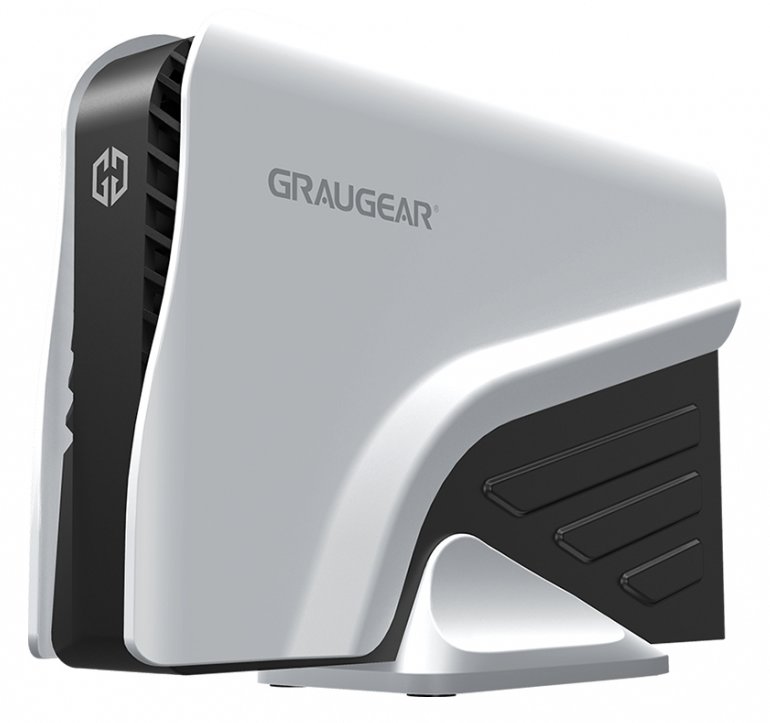 GrauGear externe Festplatte 4TB für PS4/PS5 USB-C/USB-A - HDD-Wechselrahmen - 3,5