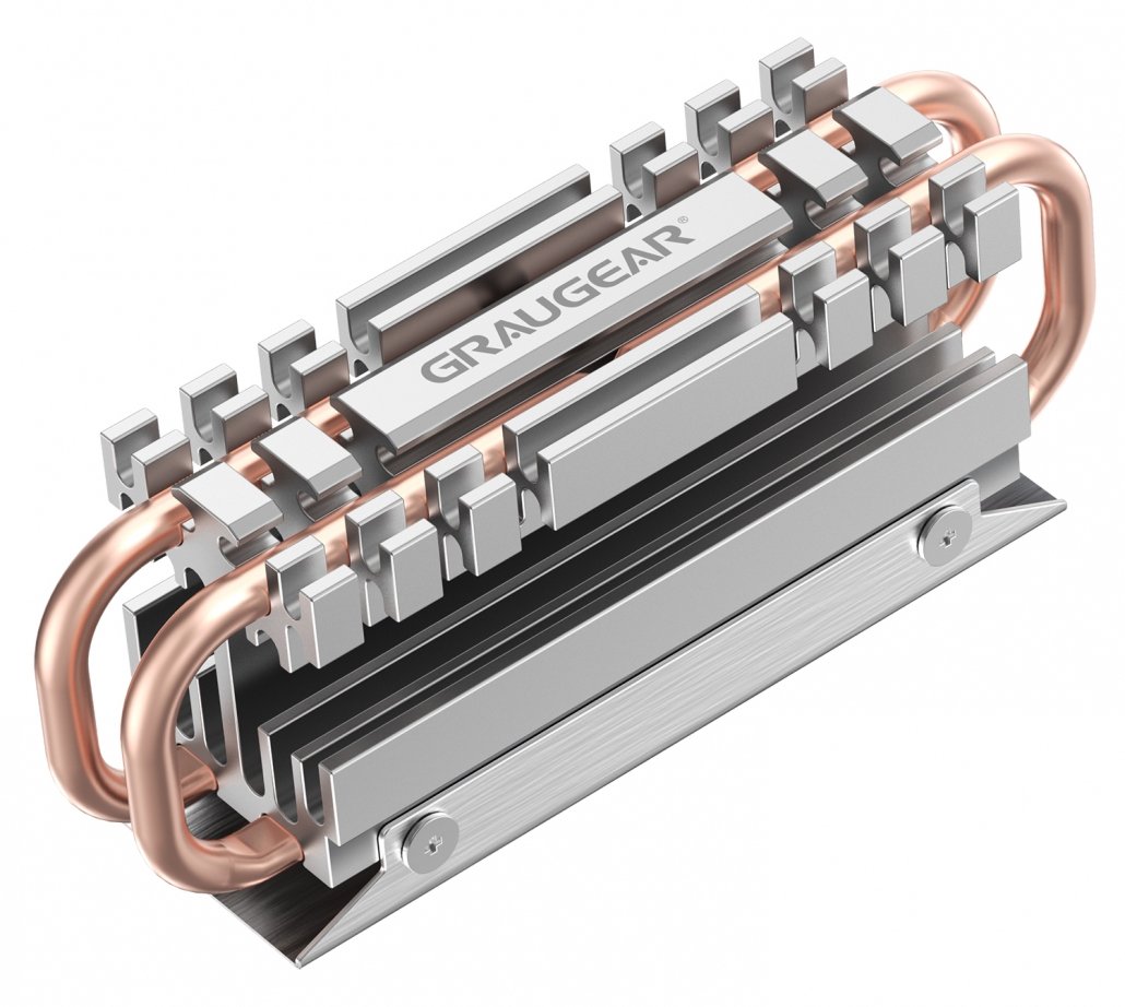 GrauGear Kühlkoerper SSD M.2 2280 retail - HDD-Kühler - Aluminium von LumaTech