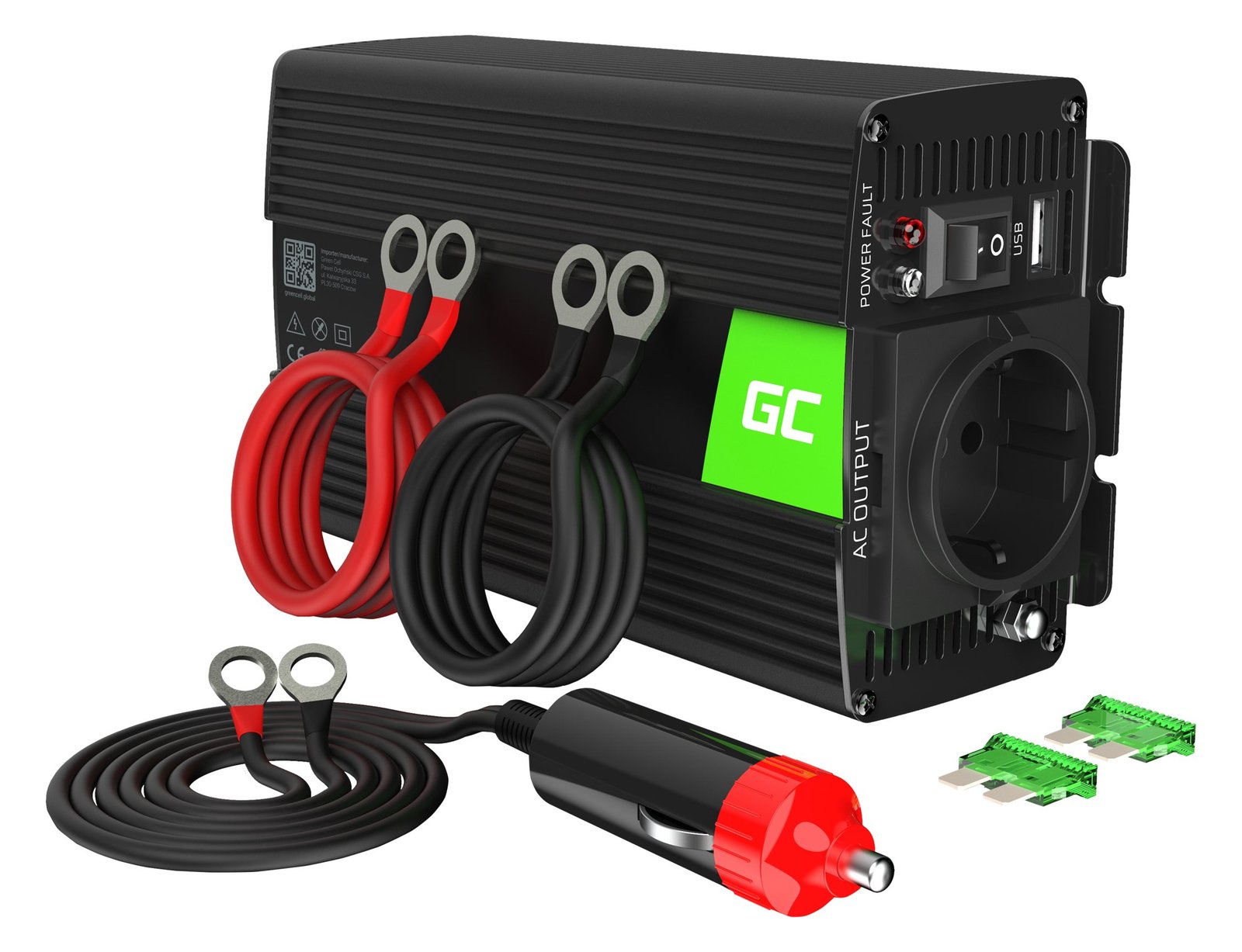 Green Cell Voltage Car Inverter 12V to 230V 500W/1000W