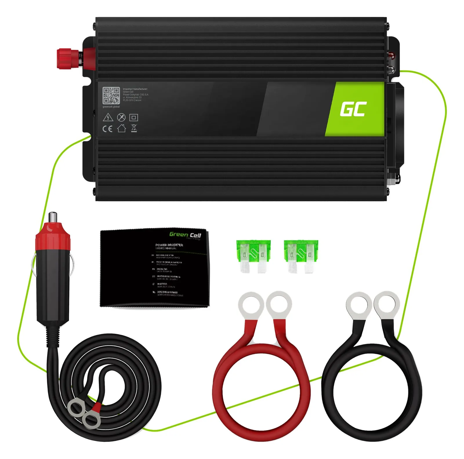 Green Cell Voltage Car Inverter 12V to 230V 500W/1000W, Ansicht 3
