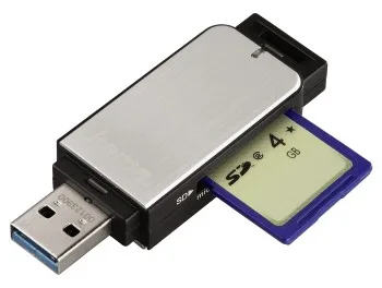 Hama Kartenleser (MMC, SD, microSD, SDHC, microSDHC, SDXC, microSDXC), Ansicht 2