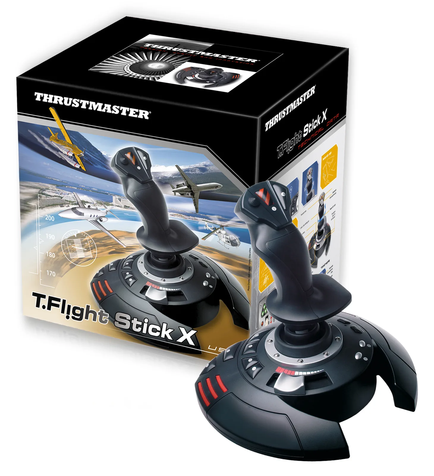 Hercules Thrustmaster T-Flight Stick X - Joystick - 12 Tasten, Ansicht 5