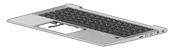 HP  Ersatztastatur Notebook - hinterleuchtet - TL: UK, QWERTY