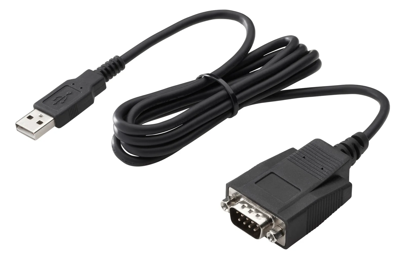 HP  Serieller Adapter - USB - RS-232 x 1 - Schwarz, Ansicht 2