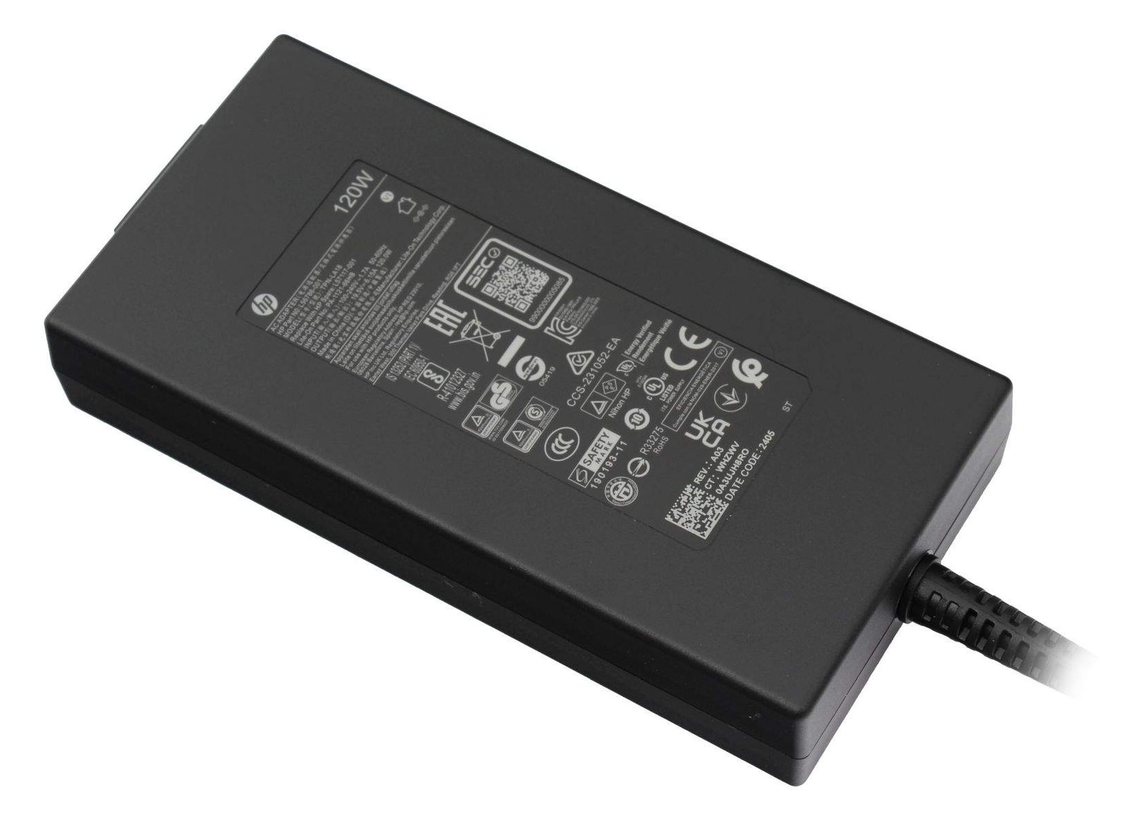 HP 120W AC ADPTR PFC SMART 7.4mm L89695-001BU