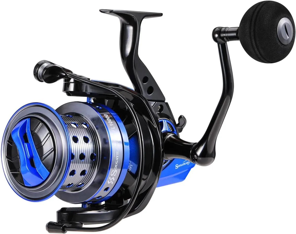 Sougayilang Spinning Reels 10000 Series Surf Fishing Reels, Ultra Smooth Powerful with CNC Aluminum Spool, Inshore & Offshore Saltwater Fishing — Bild 3