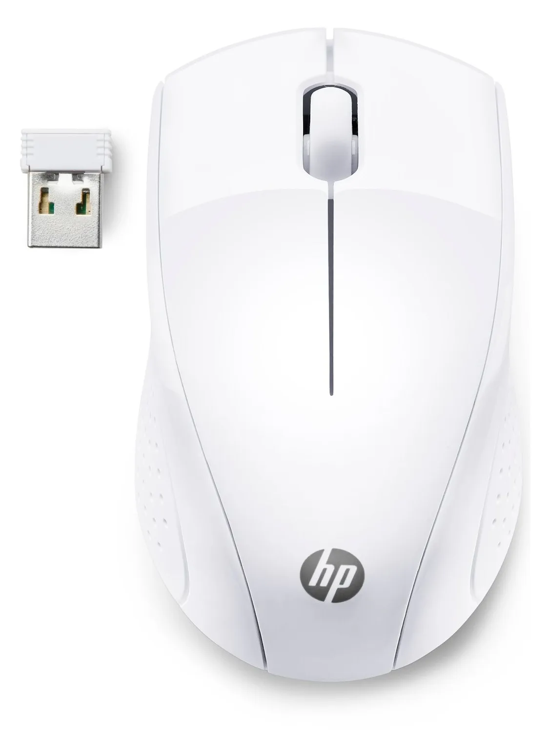 HP 220 - Maus - 3 Tasten - kabellos - 2.4 GHz - kabelloser Empfänger (USB) - weiß, Ansicht 4
