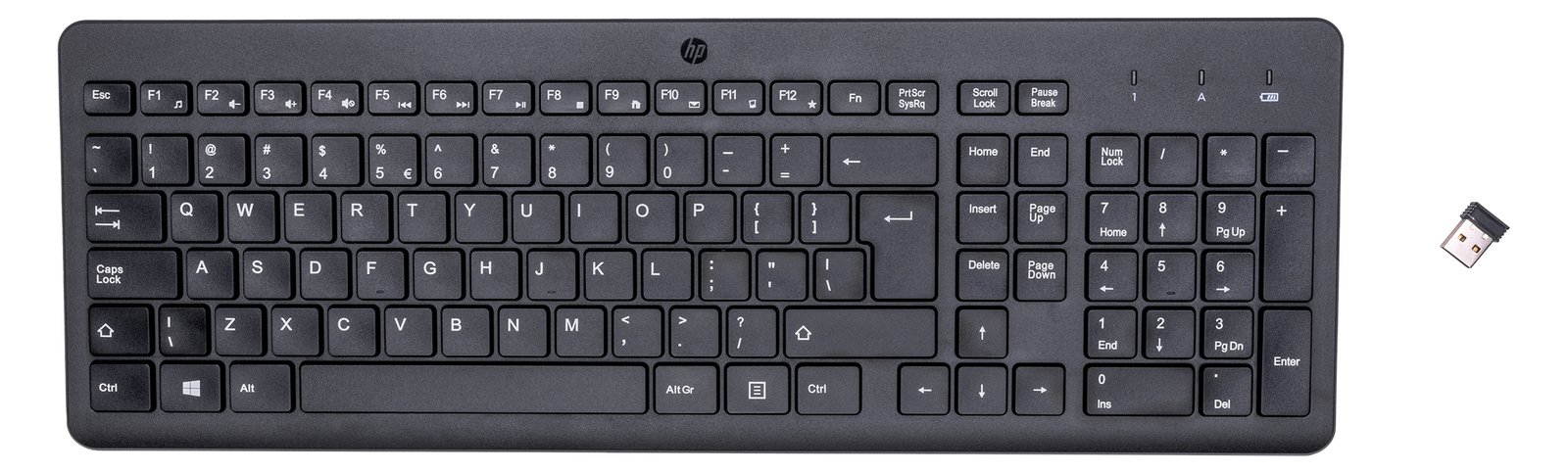HP 220 - Tastatur - kabellos - 2.4 GHz - TL: US, QWERTY