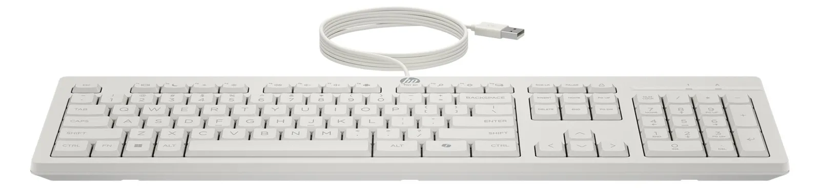 HP 225 - Tastatur-und-Maus-Set - 100% - full size - TL: Deutsch, QWERTZ - weiß, Ansicht 3