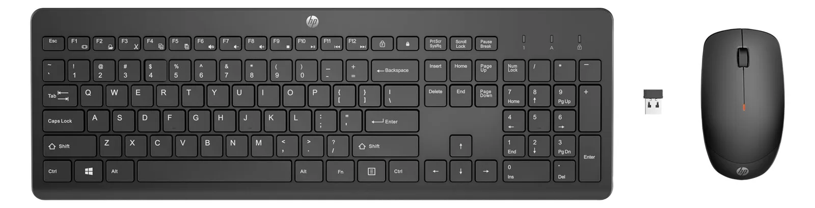HP 230 - Tastatur-und-Maus-Set - kabellos - TL: Deutsch, QWERTZ, Ansicht 3
