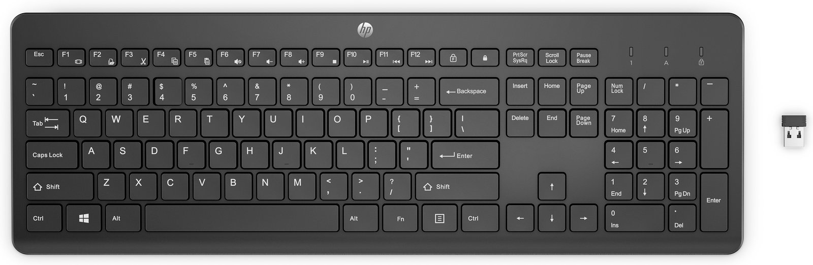 HP 230 Wireless Keyboard Black - Tastatur - TL: Französisch, AZERTY von LumaTech
