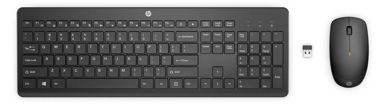 HP 235 - Tastatur-und-Maus-Set - 3-Zonen-Layout, flache Tastenreise - TL: Schweiz, QWERTZ, Ansicht 2